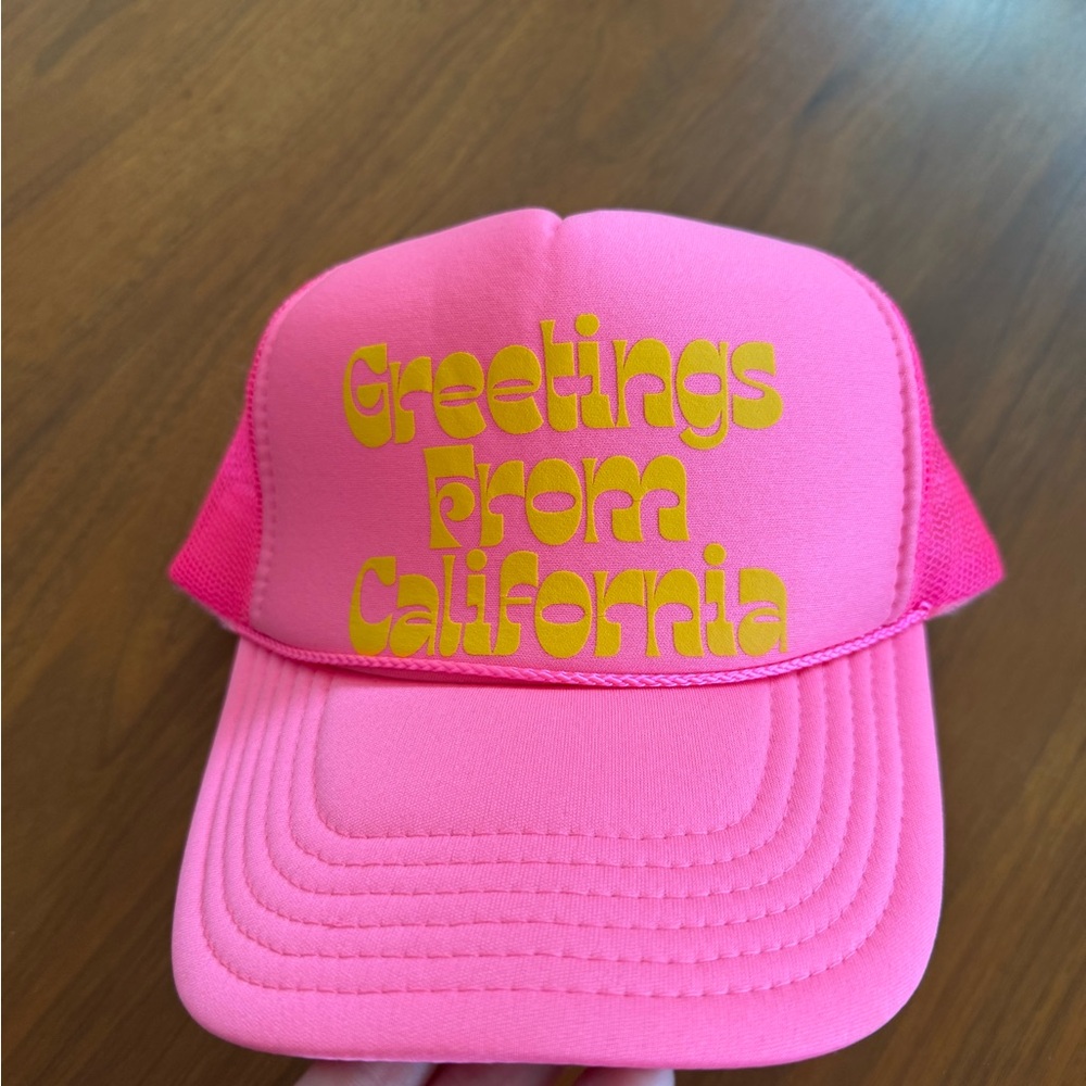 Pink and Gold Trucker Hat